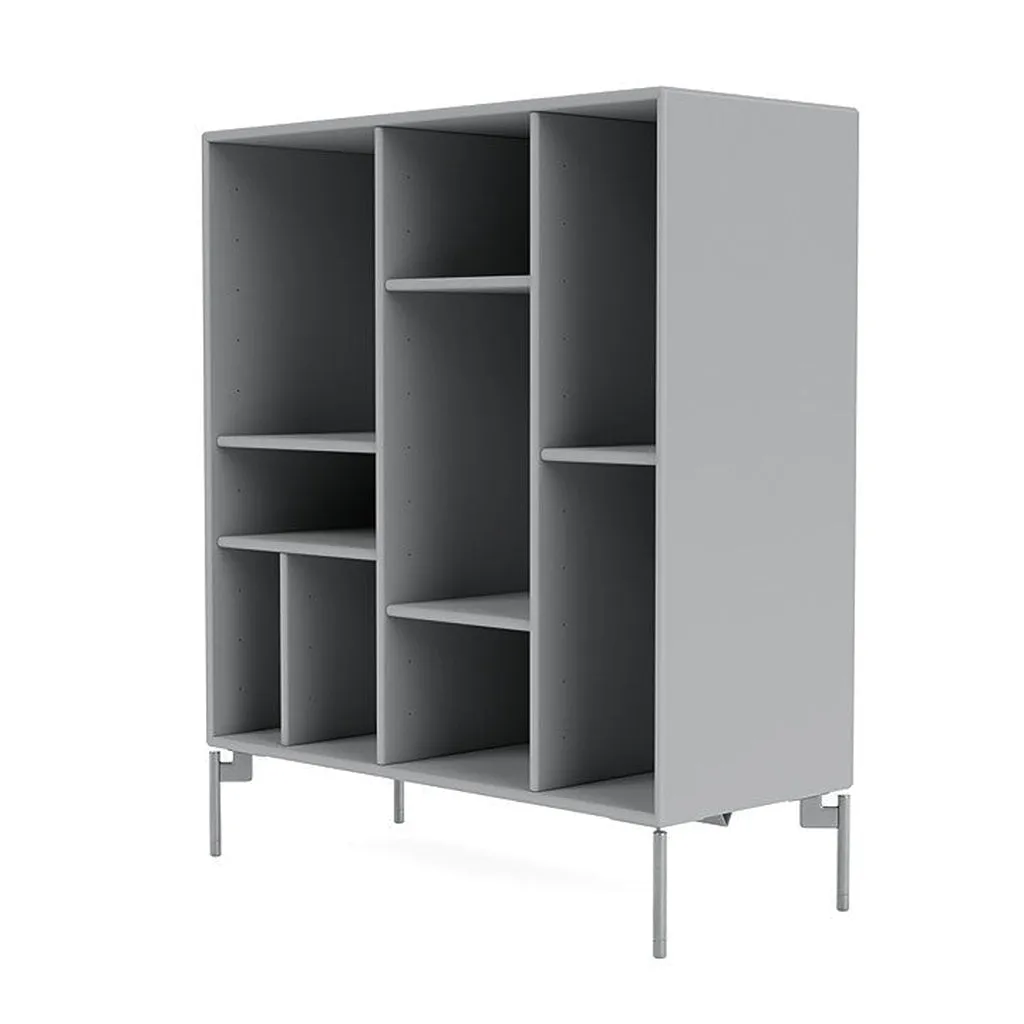 Montana Compile Decorative Shelf With Legs, Fjord/Matt Chrome