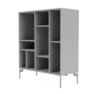 Montana Compile Decorative Shelf With Legs, Fjord/Matt Chrome