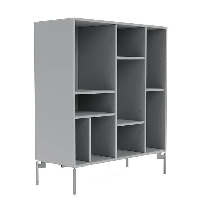 Montana Compile Decorative Shelf With Legs, Fjord/Matt Chrome
