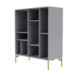 Montana Compile Decorative Shelf With Legs, Graphic/Brass