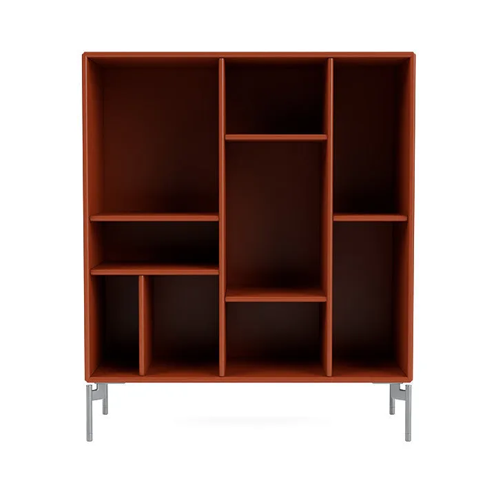 Montana Compile Decorative Shelf With Legs, Hokkaido/Matt Chrome