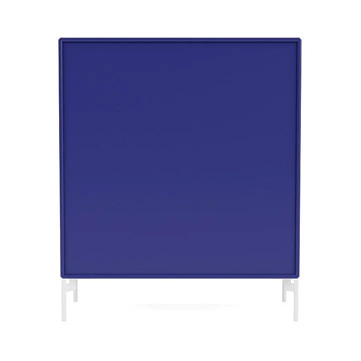 Montana Compile Decorative Shelf With Legs, Monarch Blue/Snow White