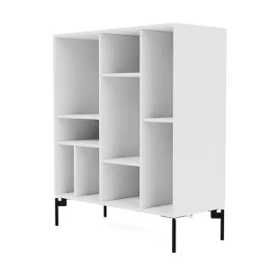 Montana Compile Decorative Shelf With Legs, New White/Black