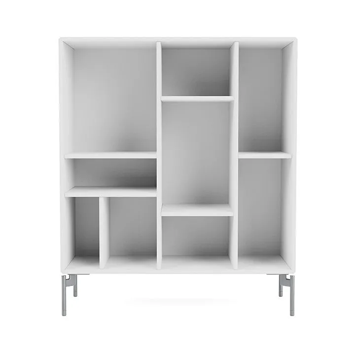 Montana Compile Decorative Shelf With Legs, New White/Matt Chrome