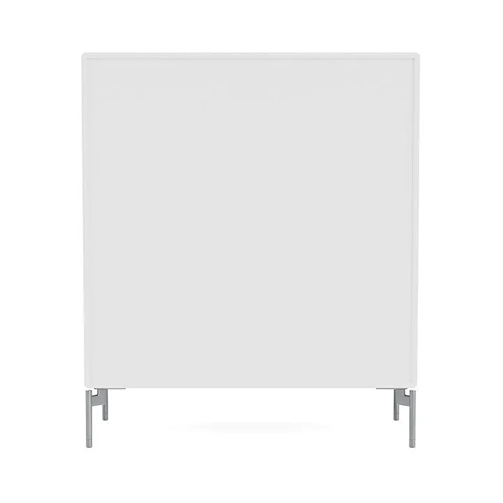 Montana Compile Decorative Shelf With Legs, New White/Matt Chrome