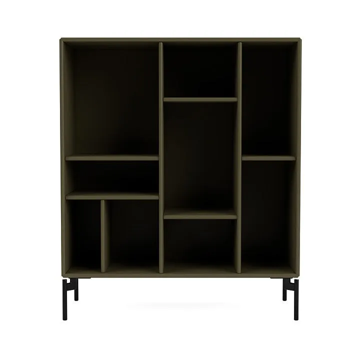Montana Compile Decorative Shelf With Legs, Oregano/Black