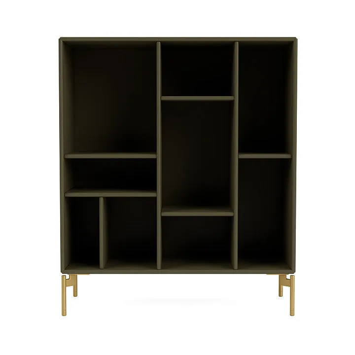 Montana Compile Decorative Shelf With Legs, Oregano/Brass