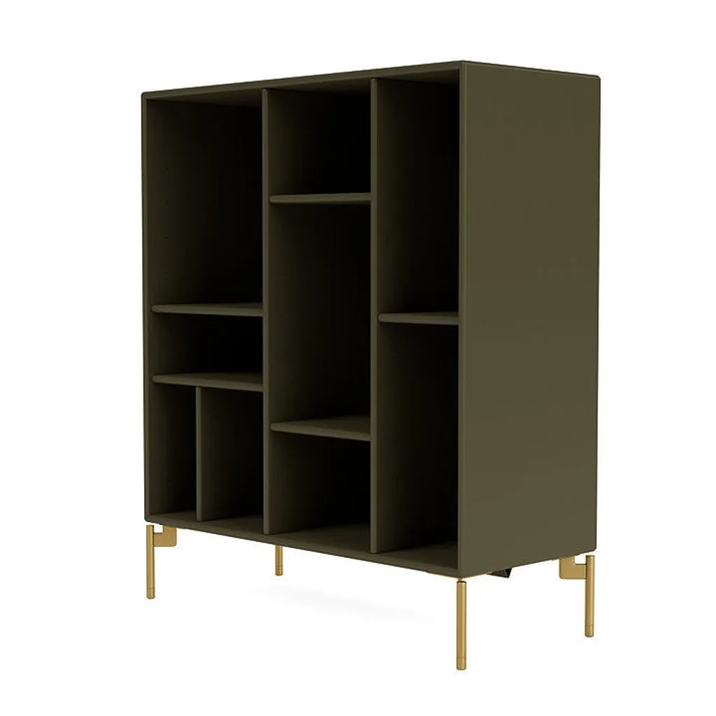 Montana Compile Decorative Shelf With Legs, Oregano/Brass