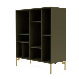 Montana Compile Decorative Shelf With Legs, Oregano/Brass