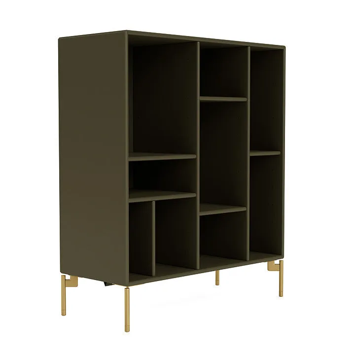Montana Compile Decorative Shelf With Legs, Oregano/Brass