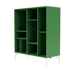 Montana Compile Decorative Shelf With Legs, Parsley/Snow White