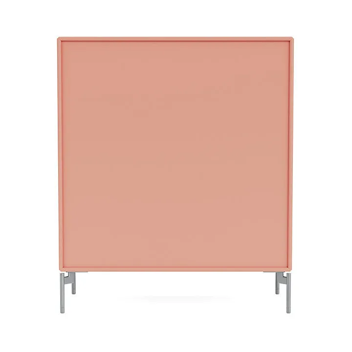 Montana Compile Decorative Shelf With Legs, Rhubarb/Matt Chrome