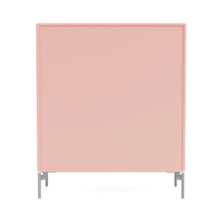 Montana Compile Decorative Shelf With Legs, Ruby/Matt Chrome