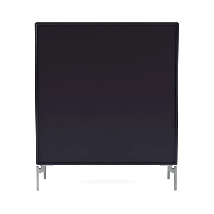 Montana Compile Decorative Shelf With Legs, Shadow/Matt Chrome