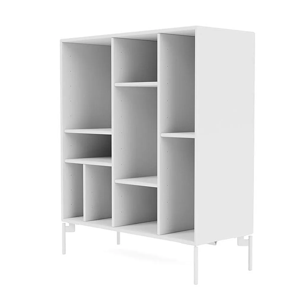 Montana Compile Decorative Shelf With Legs, Snow White/Snow White