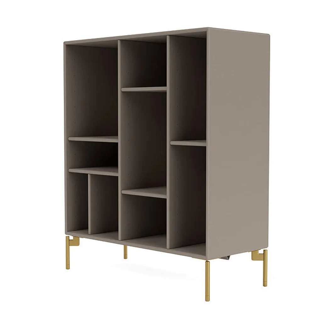 Montana Compile Decorative Shelf With Legs, Truffle/Brass