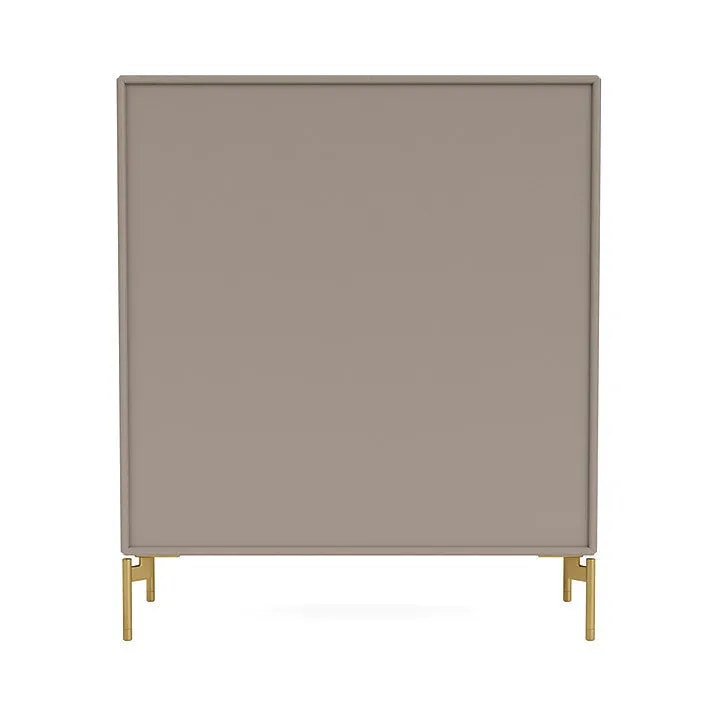 Montana Compile Decorative Shelf With Legs, Truffle/Brass