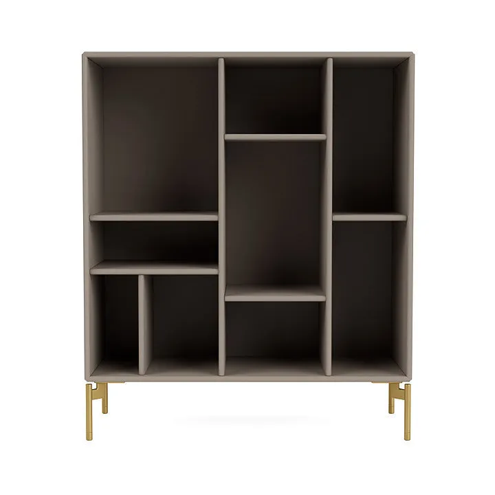 Montana Compile Decorative Shelf With Legs, Truffle/Brass