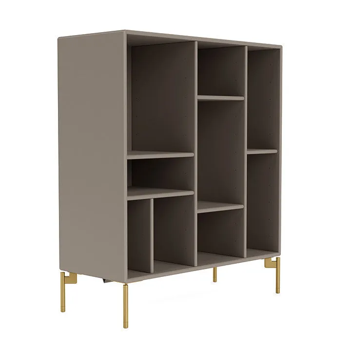 Montana Compile Decorative Shelf With Legs, Truffle/Brass