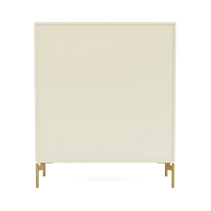 Montana Compile Decorative Shelf With Legs, Vanilla/Brass