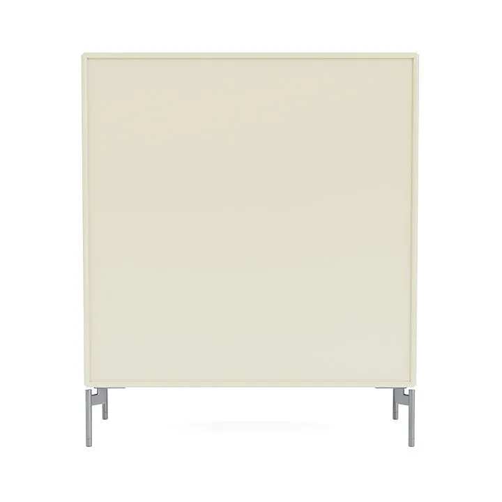 Montana Compile Decorative Shelf With Legs, Vanilla/Matt Chrome