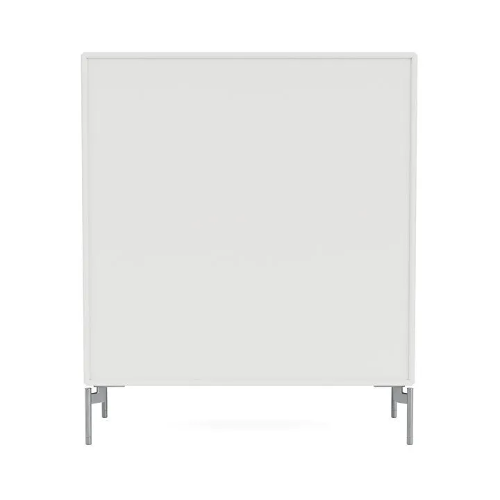 Montana Compile Decorative Shelf With Legs, White/Matt Chrome