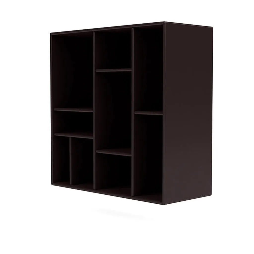 Montana Compile Decorative Shelf With Suspension Rail, Balsamic Brown