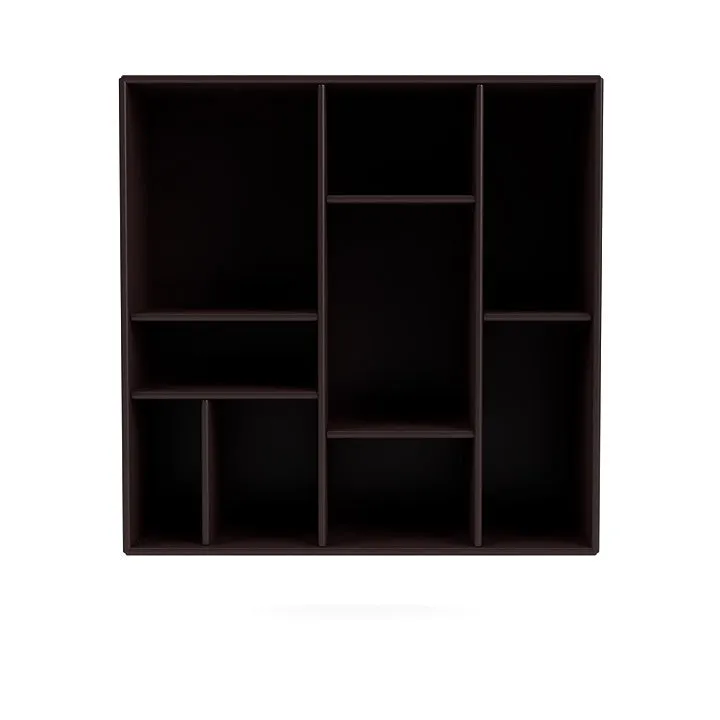 Montana Compile Decorative Shelf With Suspension Rail, Balsamic Brown