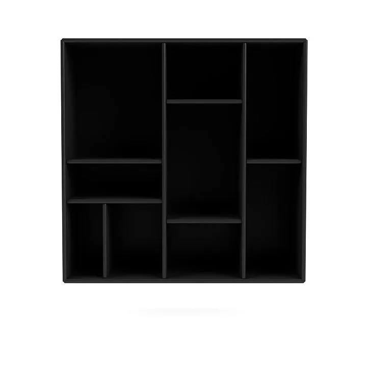 Montana Compile Decorative Shelf With Suspension Rail, Black