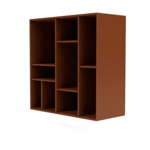Montana Compile Decorative Shelf With Suspension Rail, Hazelnut Brown