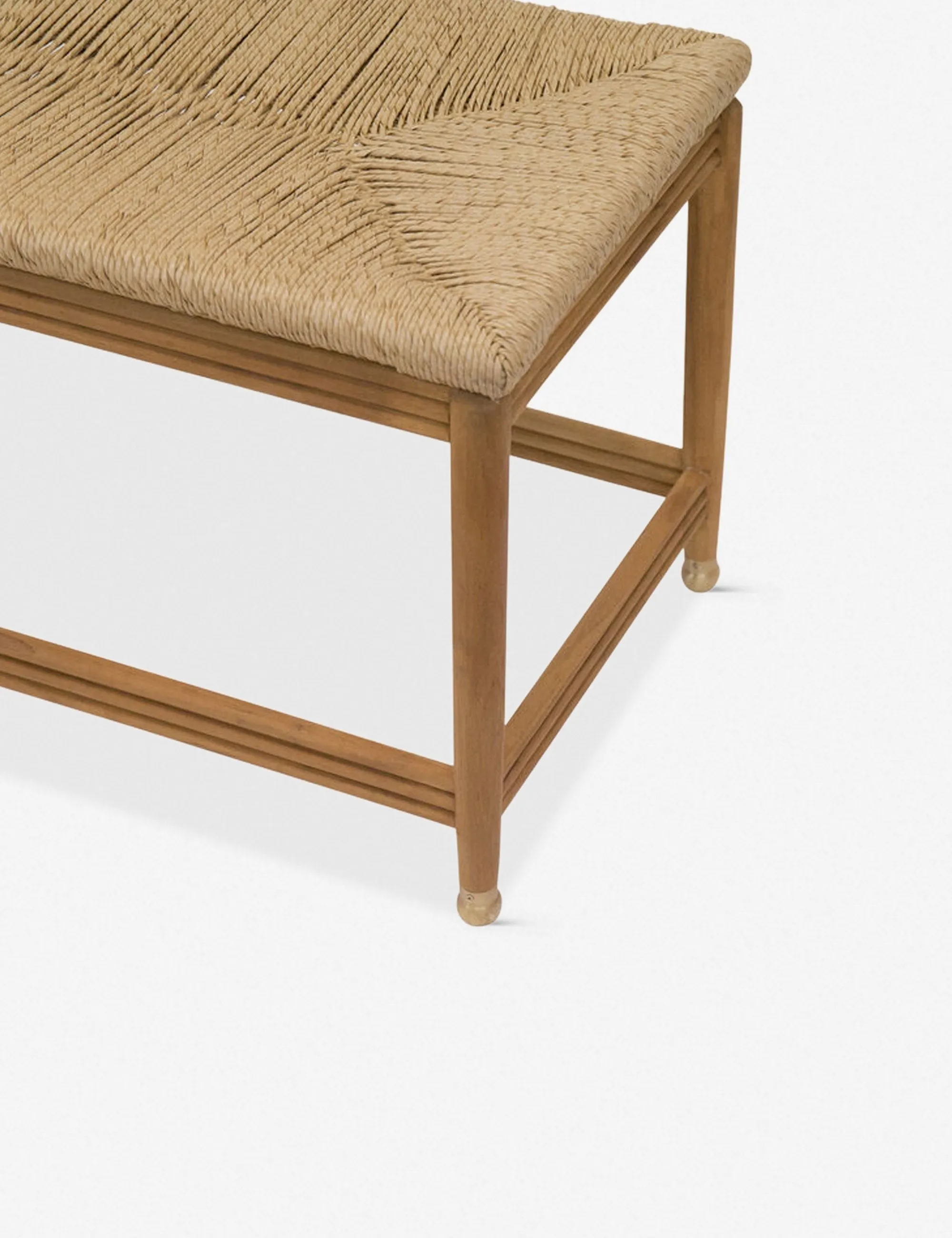 Morris & Co. Kelmscott Rush Indoor / Outdoor Bench Lulu and Georgia