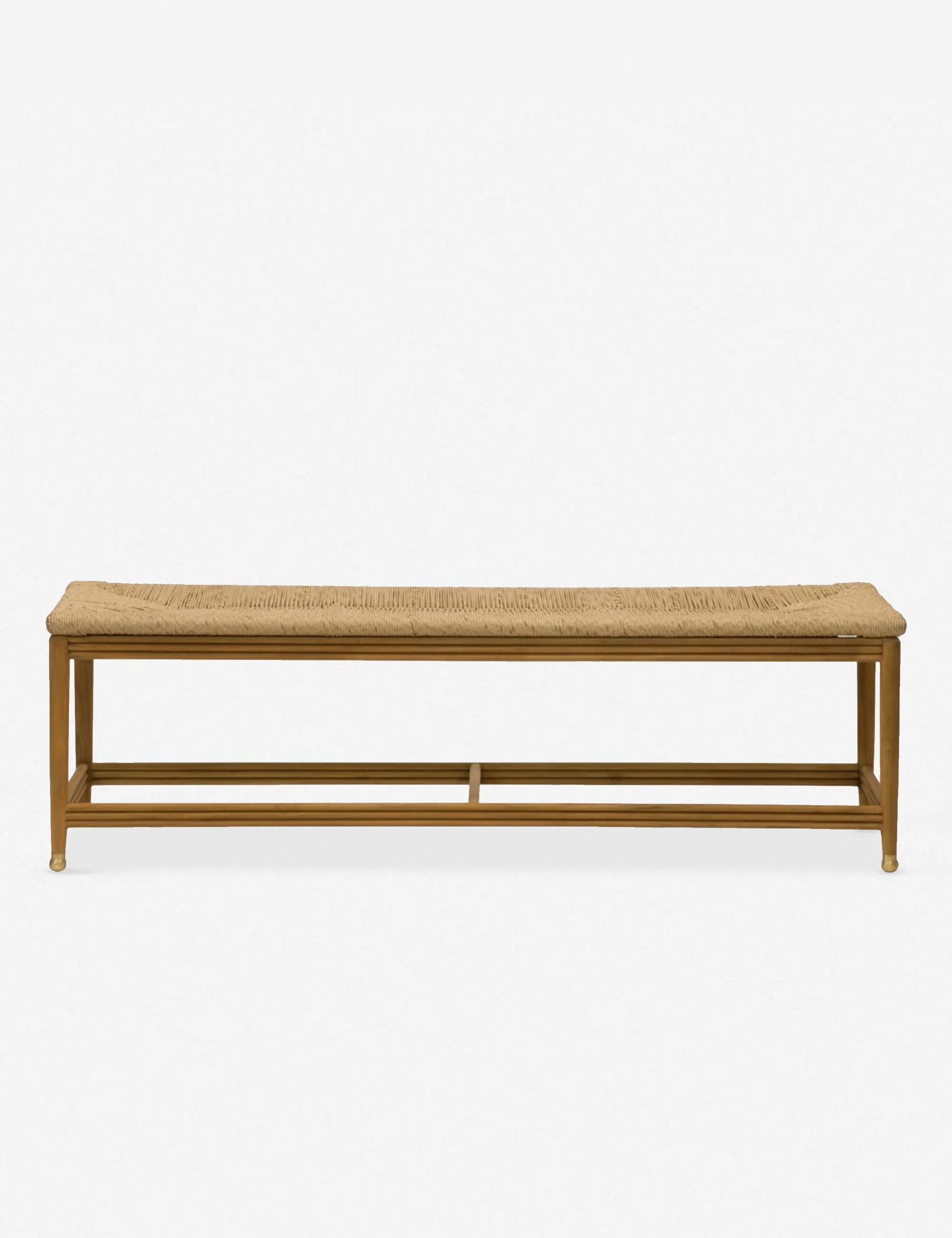 Morris & Co. Kelmscott Rush Indoor / Outdoor Bench Lulu and Georgia