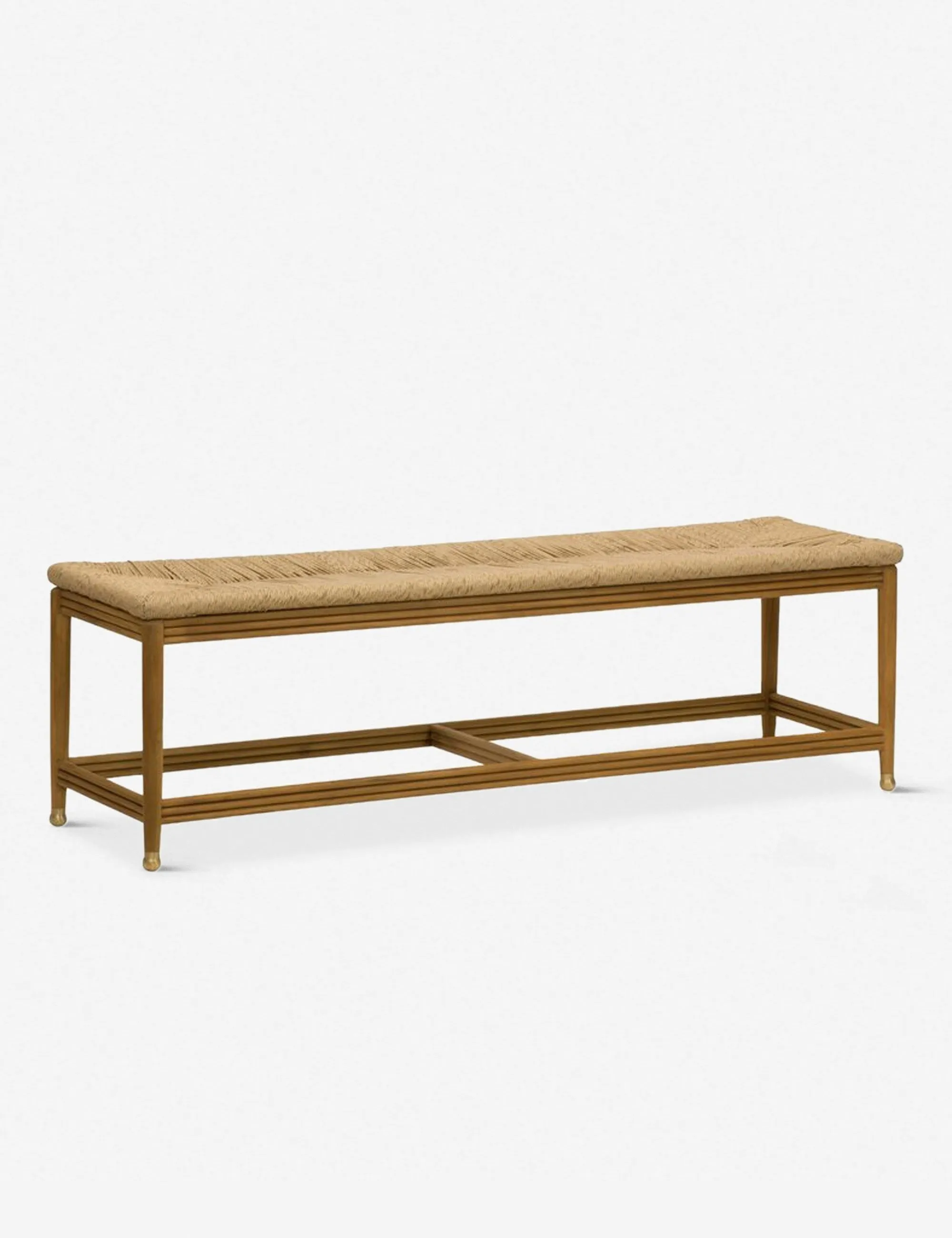 Morris & Co. Kelmscott Rush Indoor / Outdoor Bench Lulu and Georgia