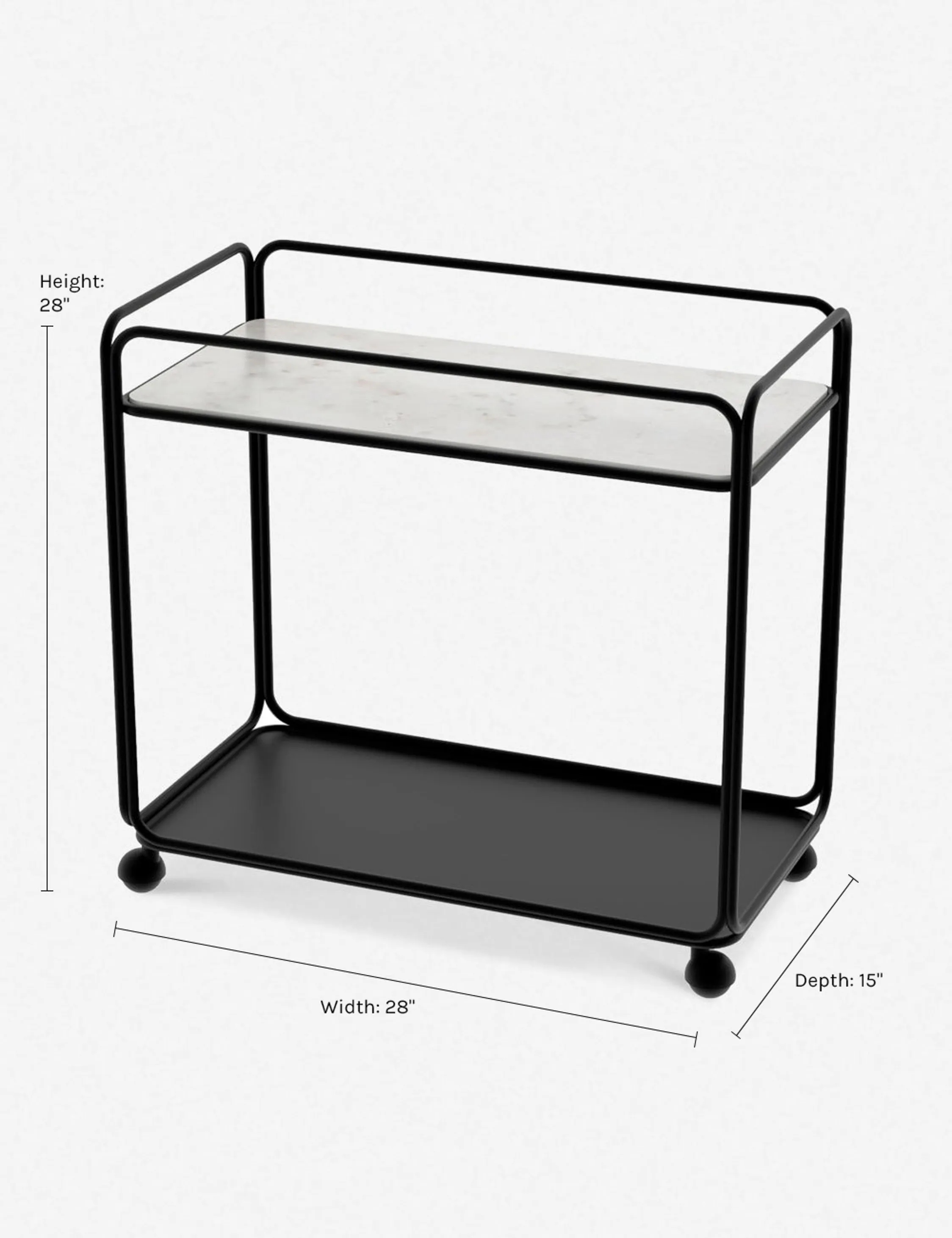 Nathalie Bar Cart Lulu and Georgia