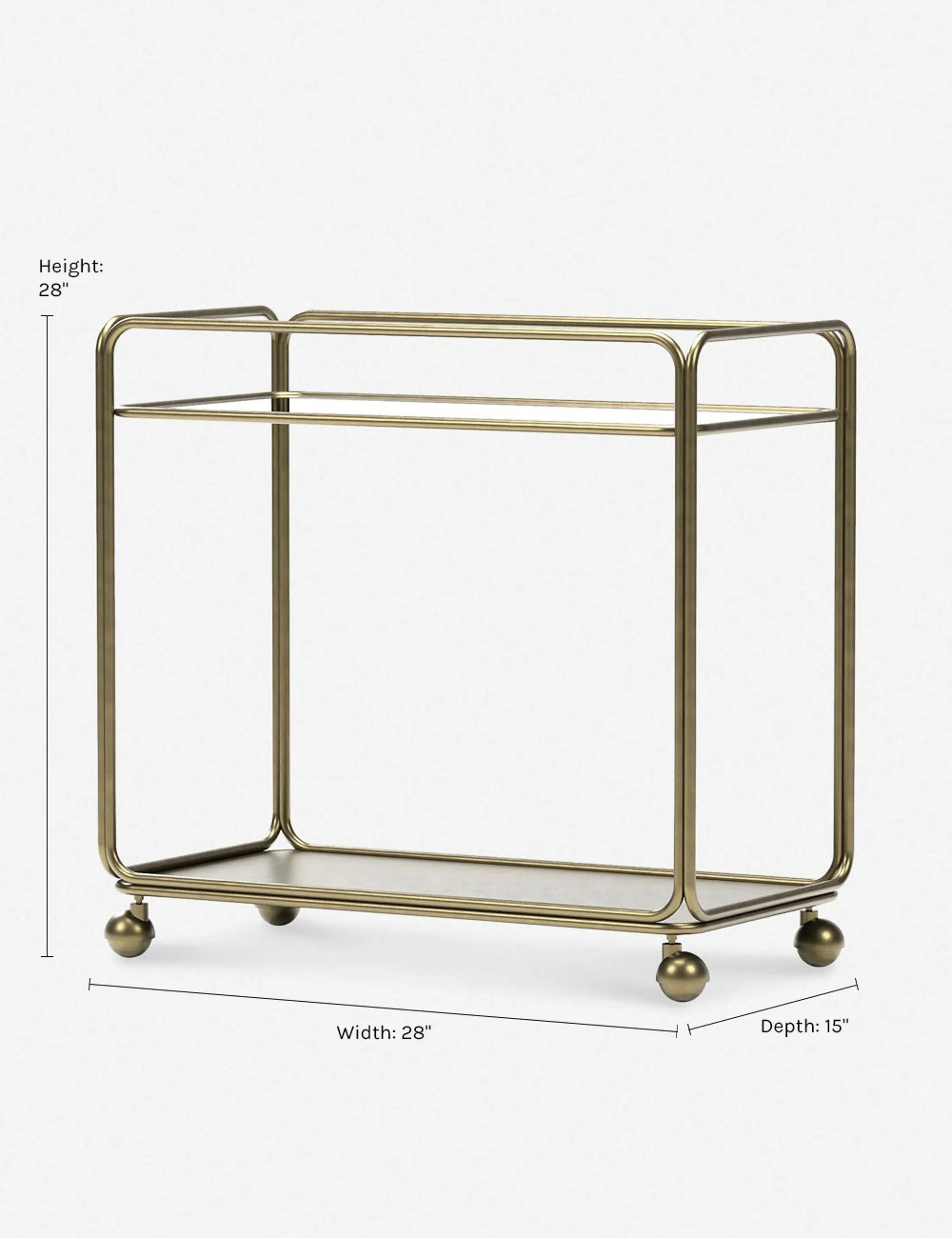 Nathalie Bar Cart Lulu and Georgia