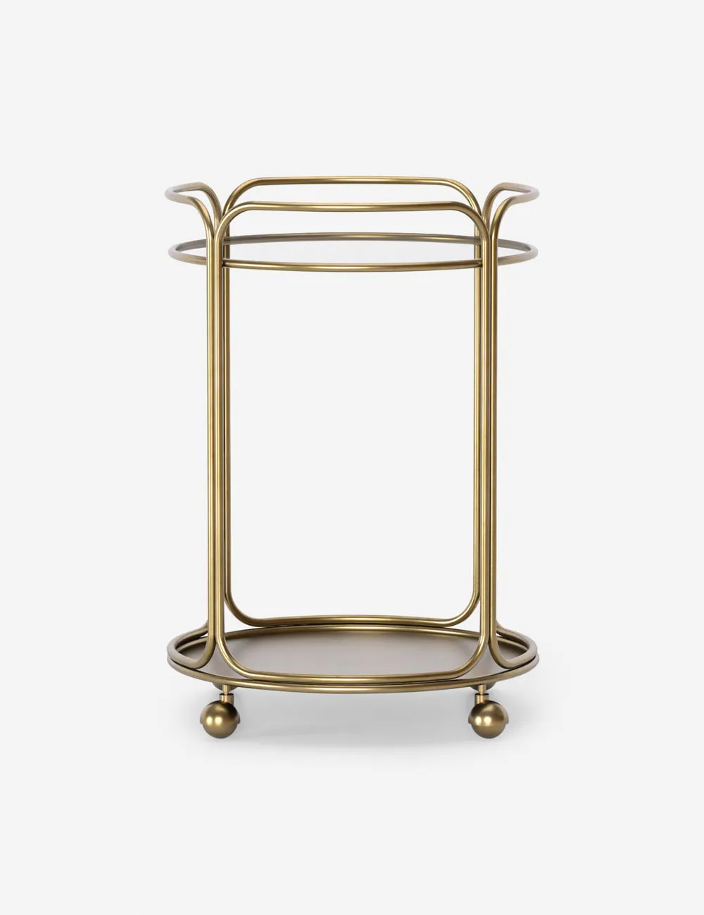 Nathalie Round Bar Cart Lulu and Georgia