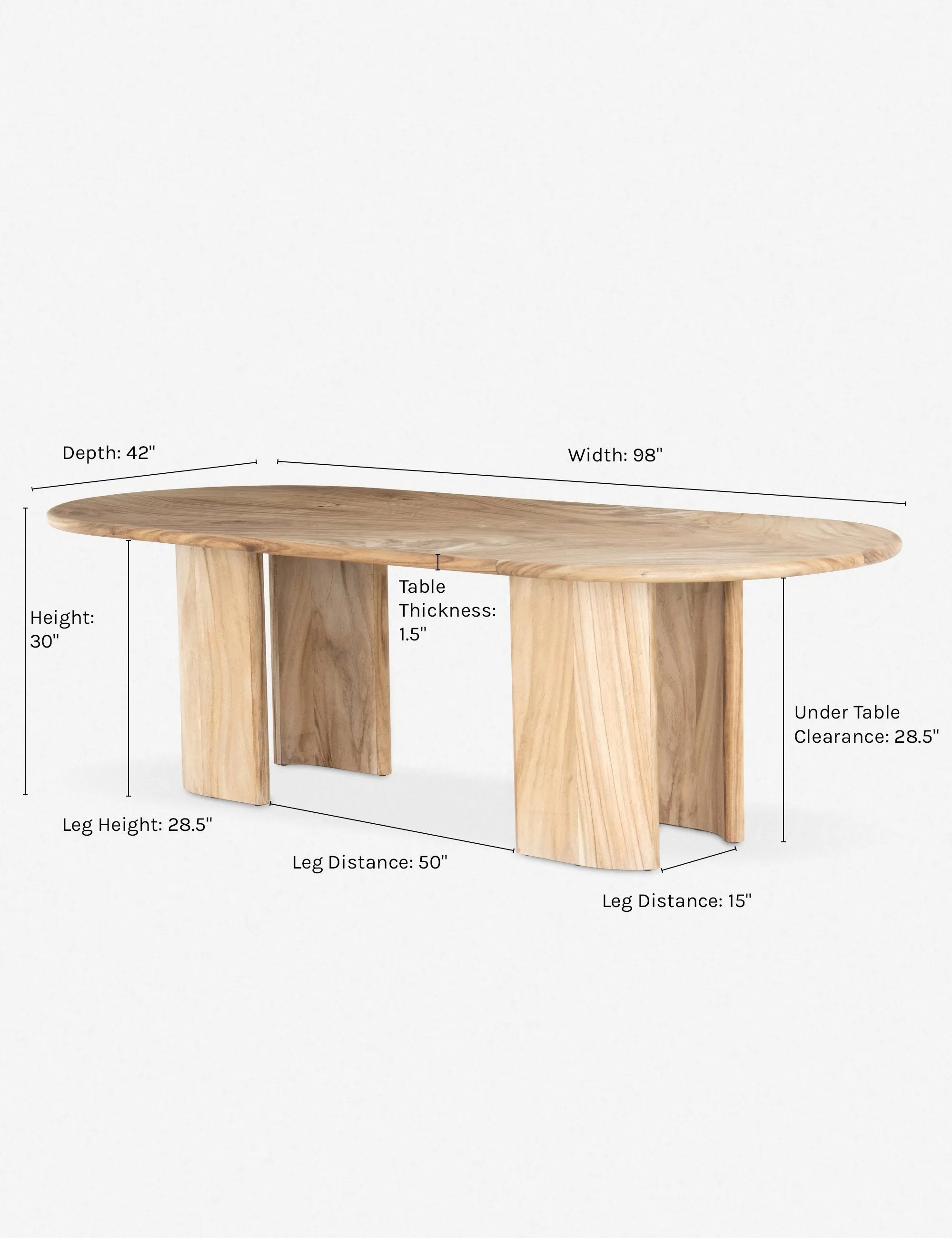 Nausica Oval Dining Table Lulu and Georgia