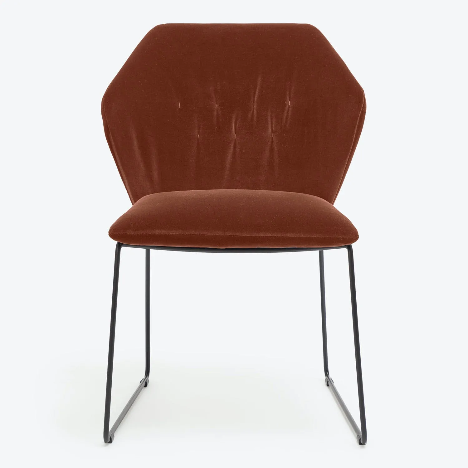 New York Sedia Dining Chair, Luxe Velvet