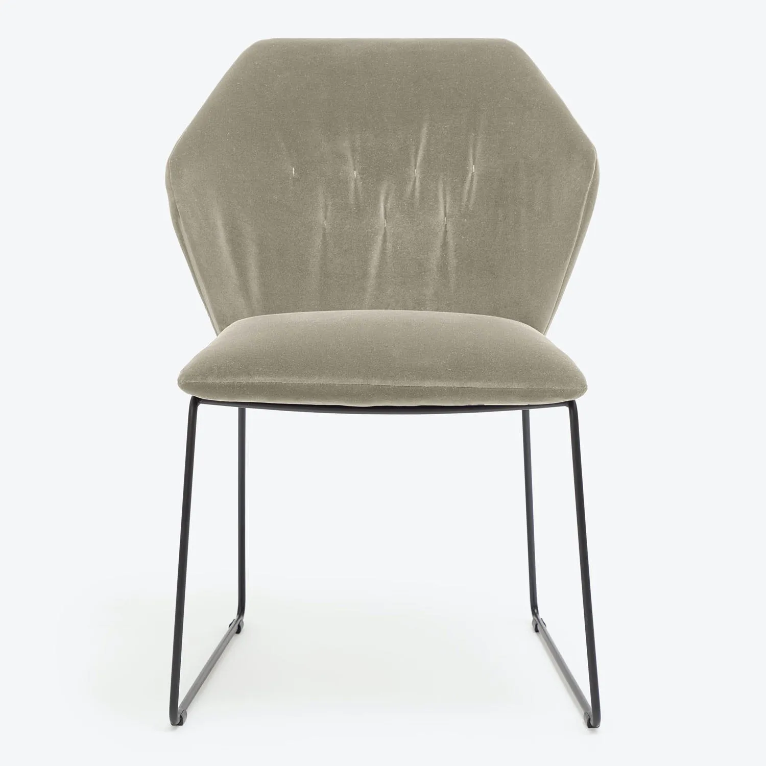 New York Sedia Dining Chair, Luxe Velvet