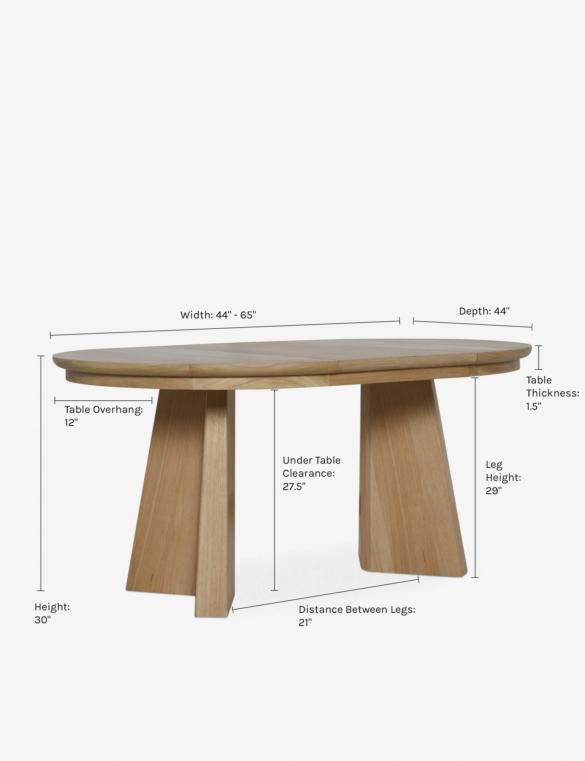 Nycola Extendable Oval Dining Table Lulu and Georgia