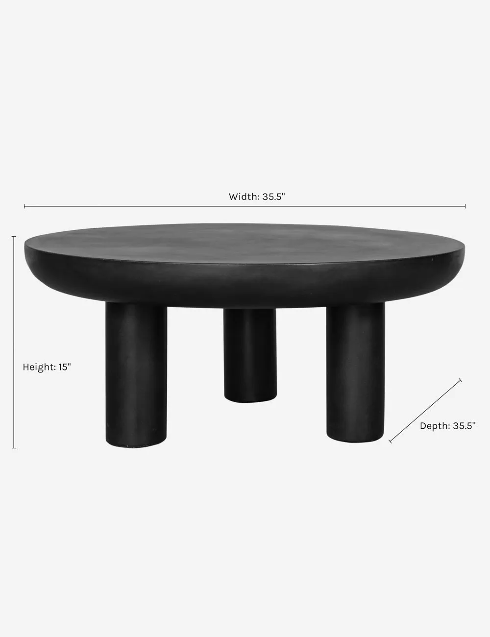Peagan Indoor / Outdoor Round Coffee Table Lulu and Georgia