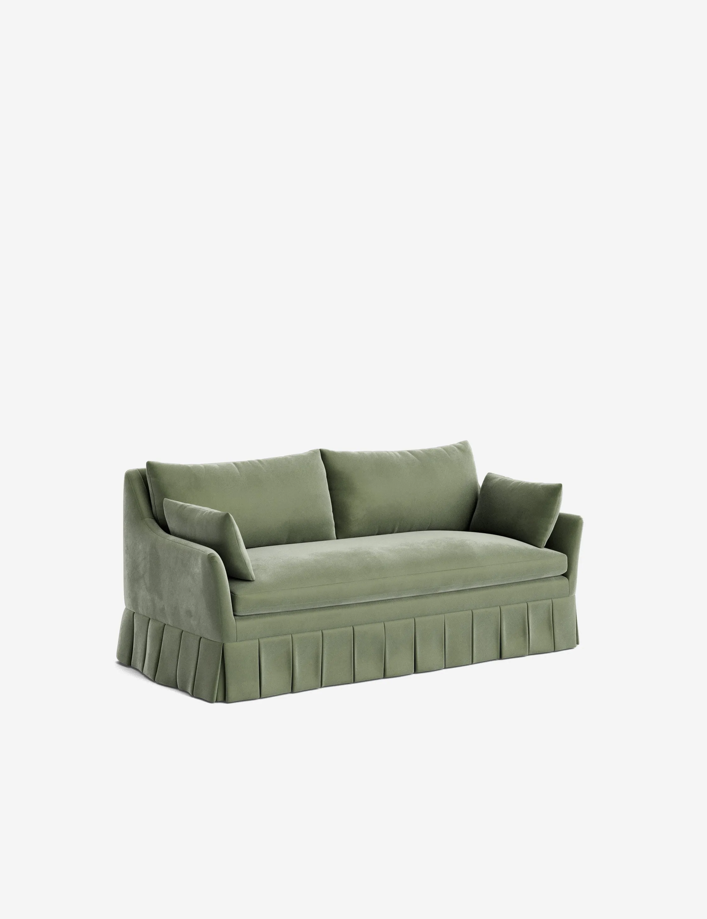Portola Pleated Sofa Lulu and Georgia