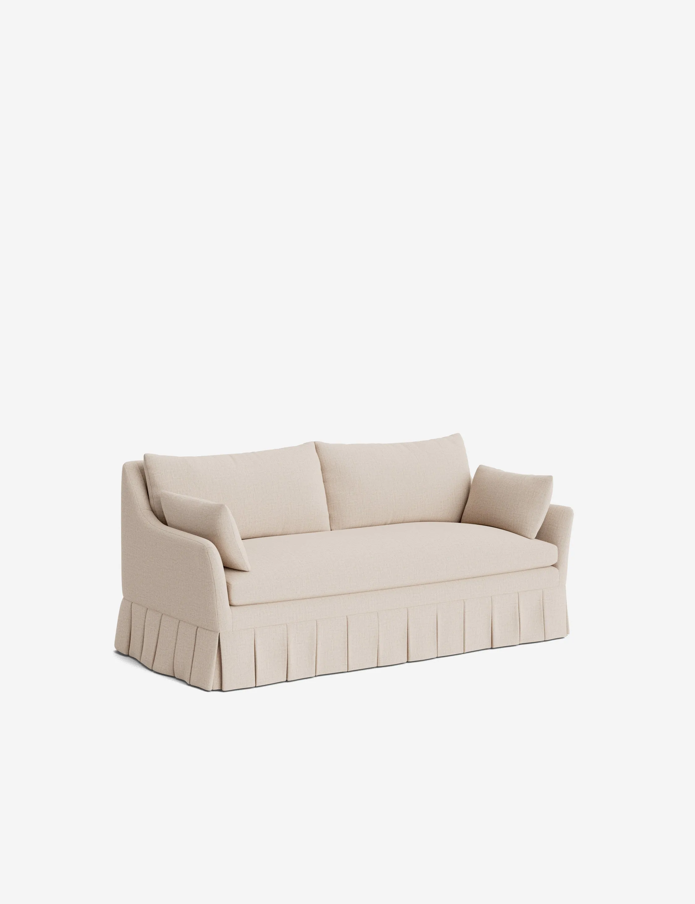Portola Pleated Sofa Lulu and Georgia