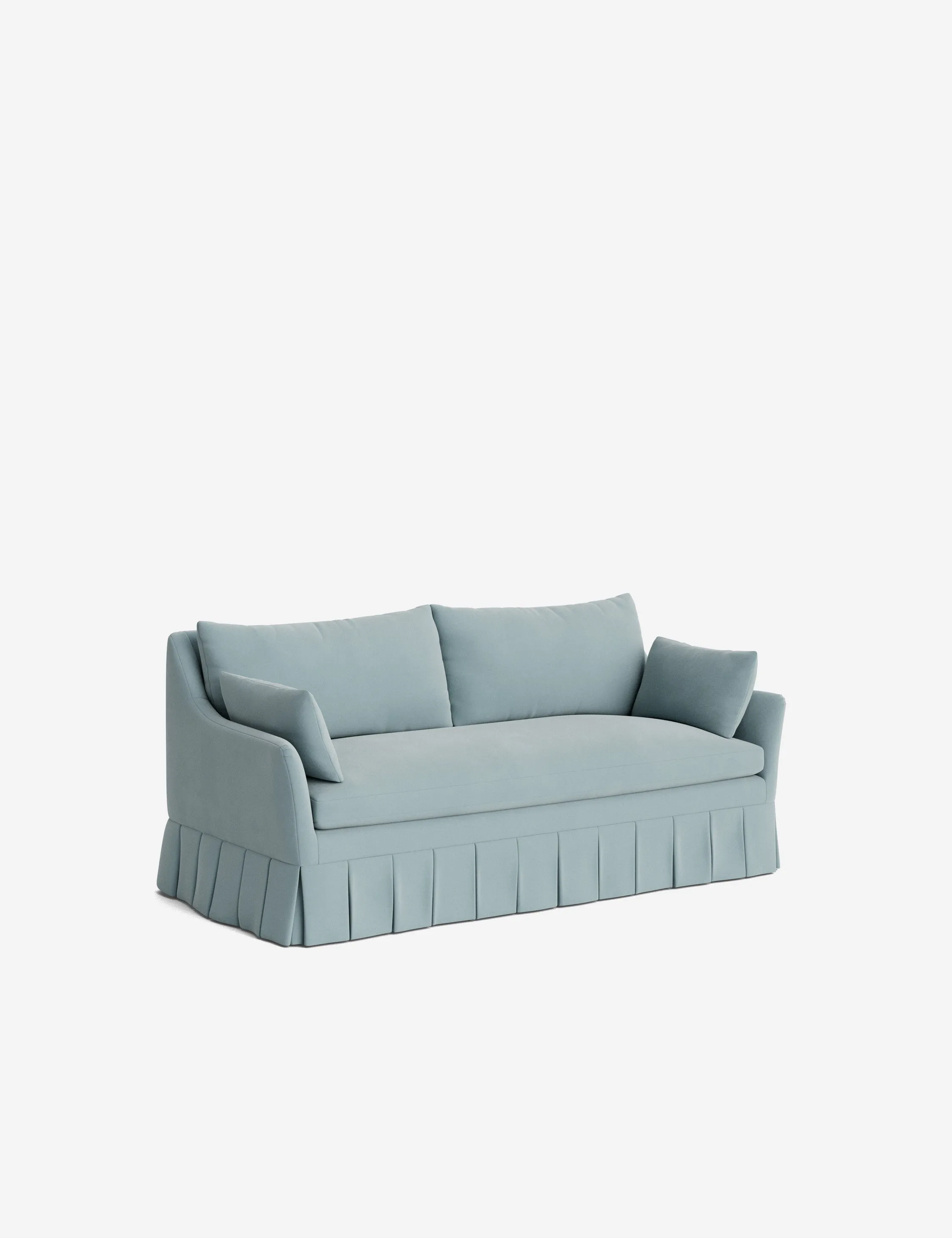Portola Pleated Sofa Lulu and Georgia
