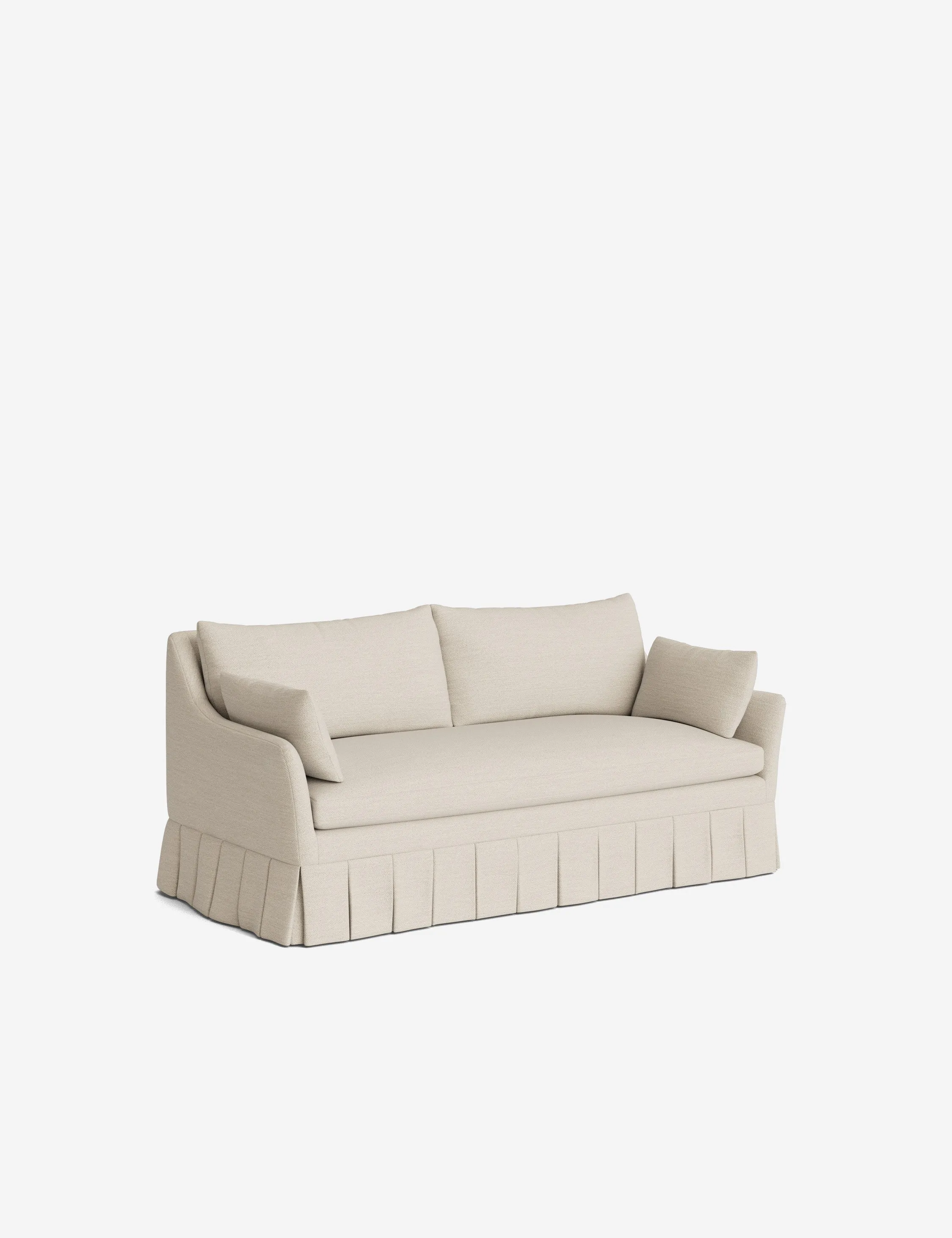 Portola Pleated Sofa Lulu and Georgia