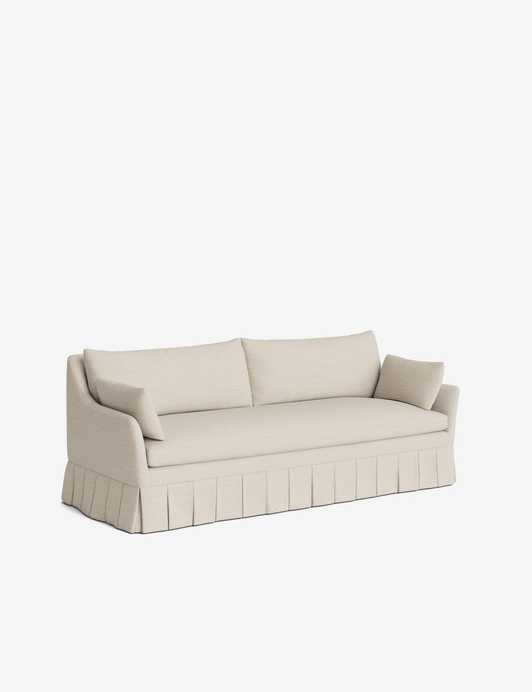 Portola Pleated Sofa Lulu and Georgia