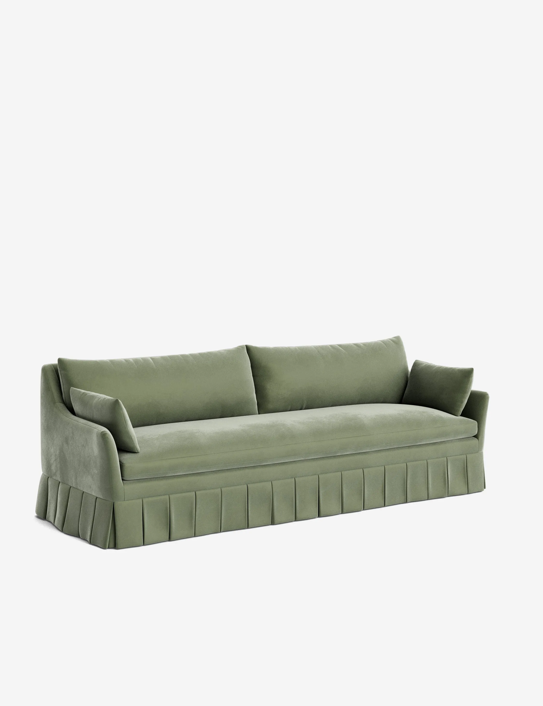 Portola Pleated Sofa Lulu and Georgia