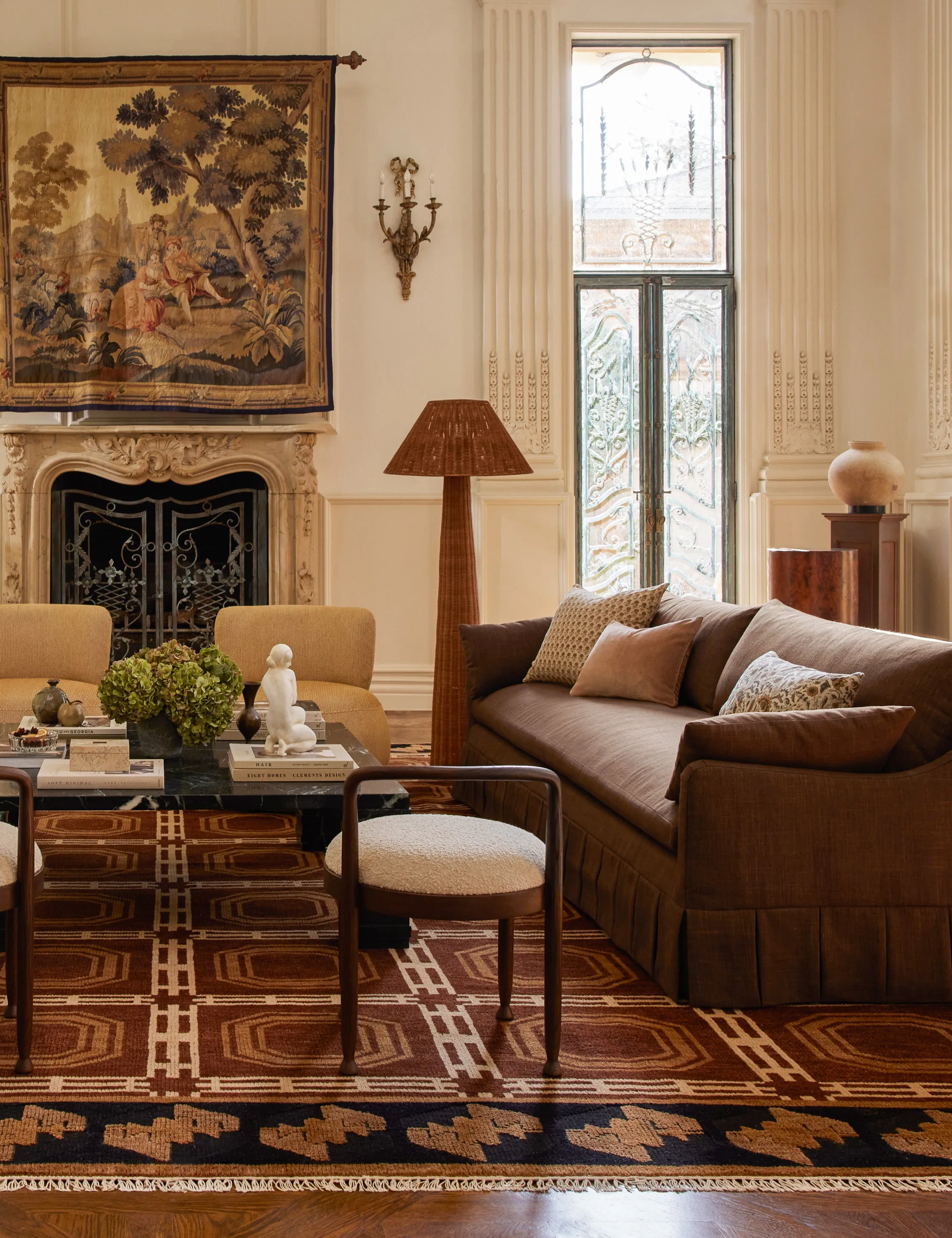 Portola Pleated Sofa Lulu and Georgia