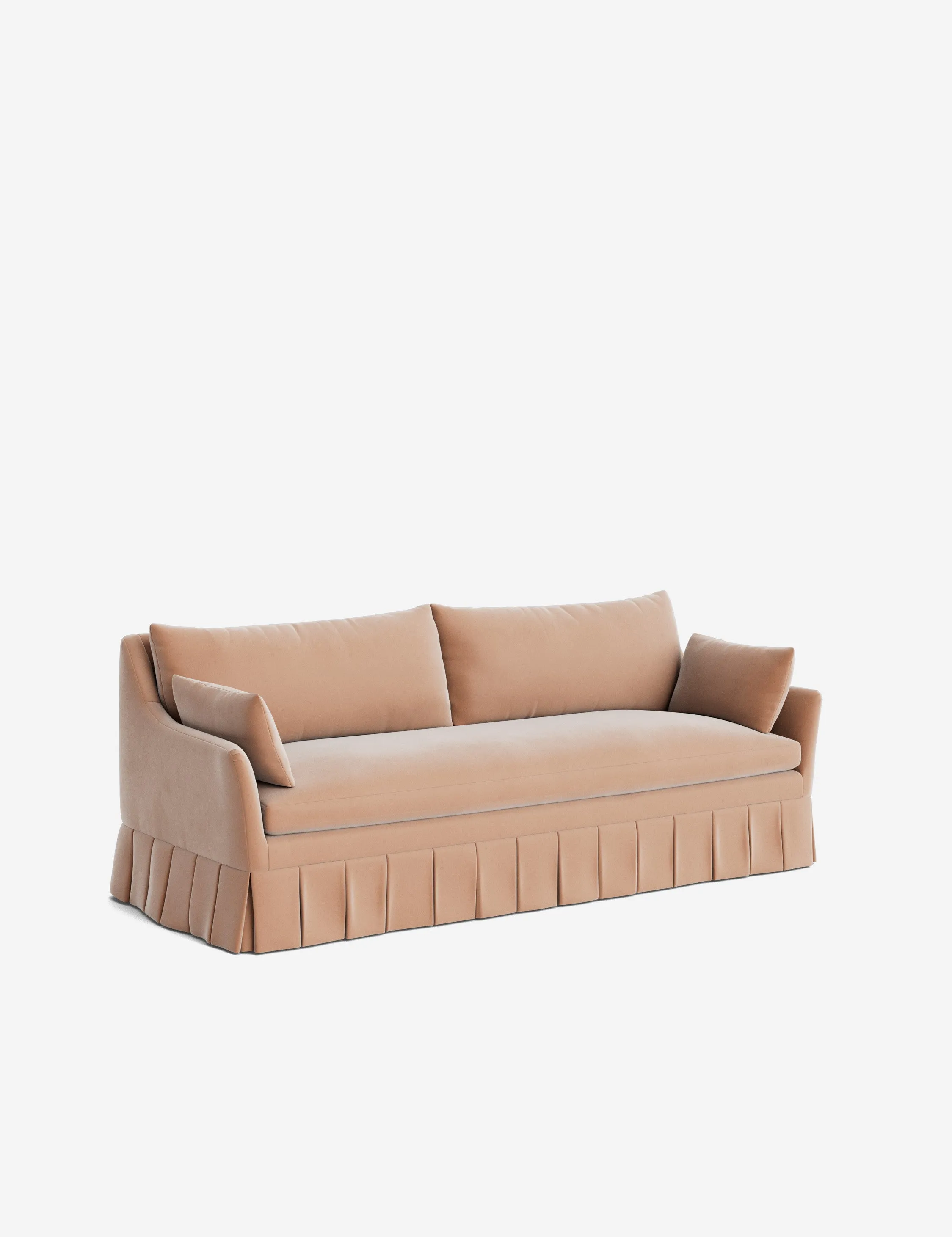 Portola Pleated Sofa Lulu and Georgia