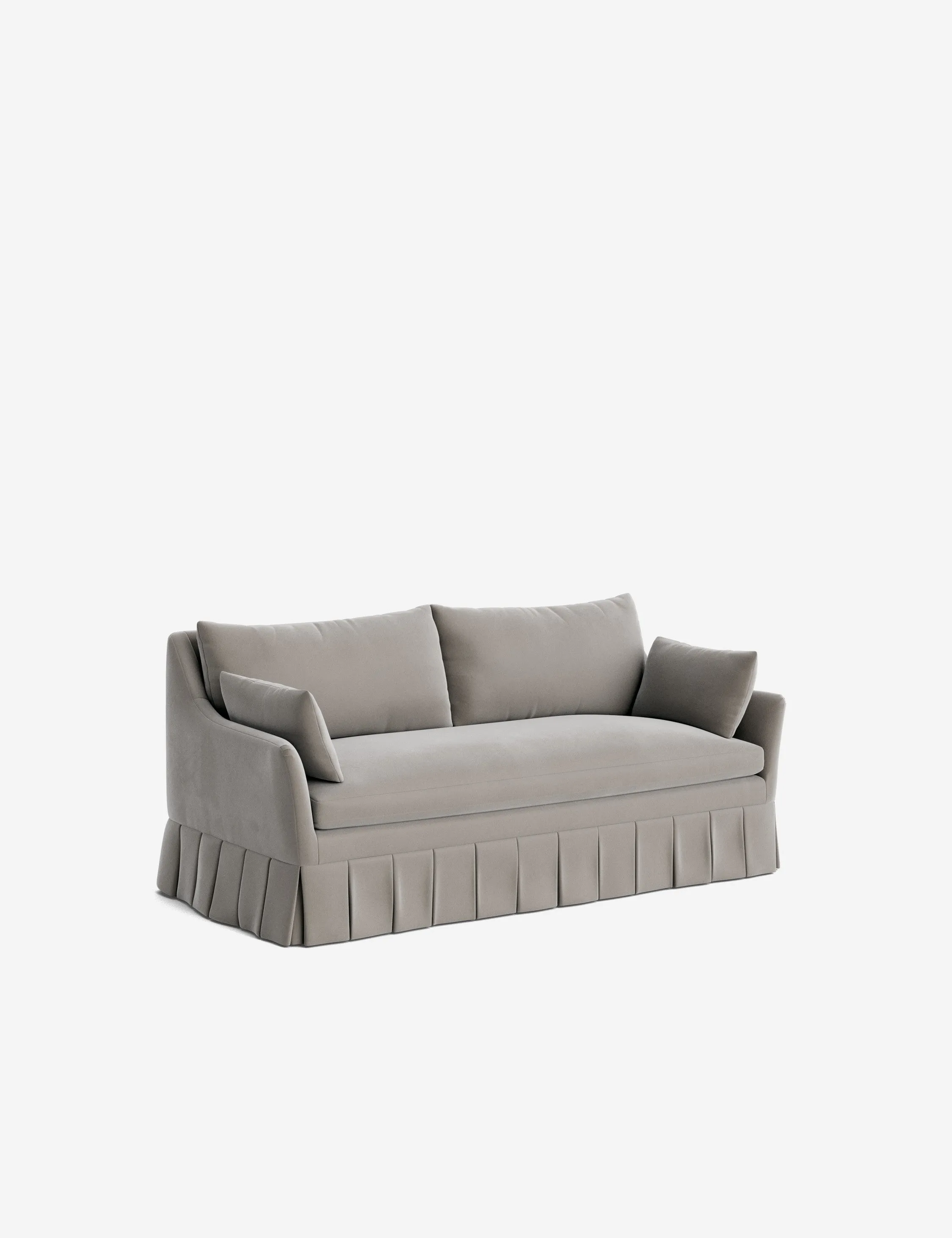 Portola Pleated Sofa Lulu and Georgia